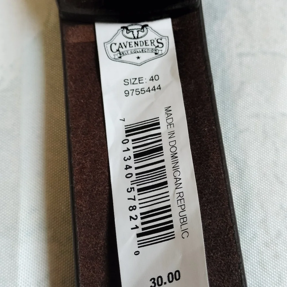 Cavenders men's size Canvender the Leather Belt